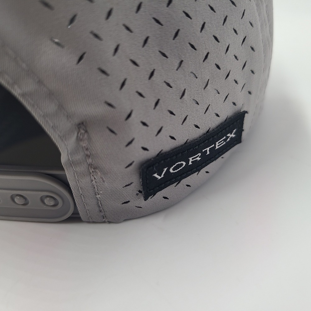 Vortex Golf Hat Snapback Gray Blue Red Rope Laser Cut Mesh Performance Script - Picture 10 of 14